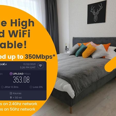 Comfy 2 Room Apartment - Free Parking - 350Mbps Wifi - Netflix 카우나스 외부 사진